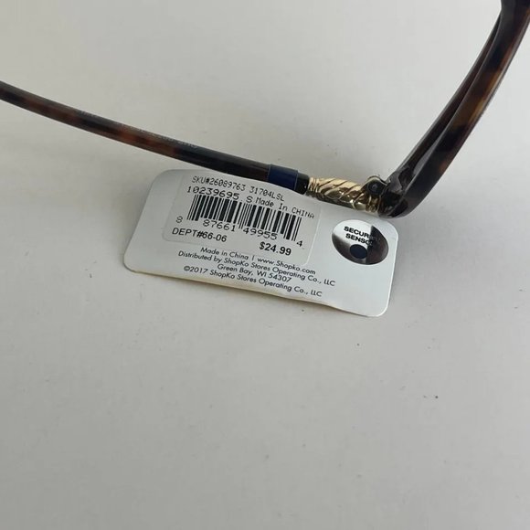 SG00769 NorthCrest Women Sunglasses Brown W/ Gold Design 100% UVAUBV Protection - Picture 6 of 7